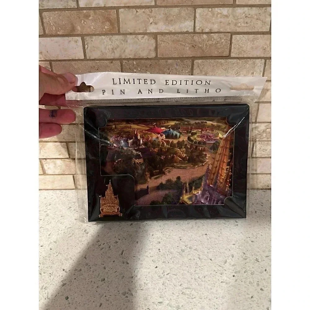 New Fantasyland Grand Opening Cast Member Pin‎ and Litho  bk
